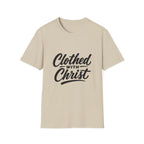 Clothed with christ christian faith bible verse typography for believers church youth group and christian streetwear T-Shirt
