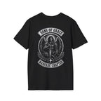 Sons Of Grace Warfare Chapter Christian Warrior Angel Sword Spiritual Warfare Armor Of God Archangel Battle Emblem T-Shirt