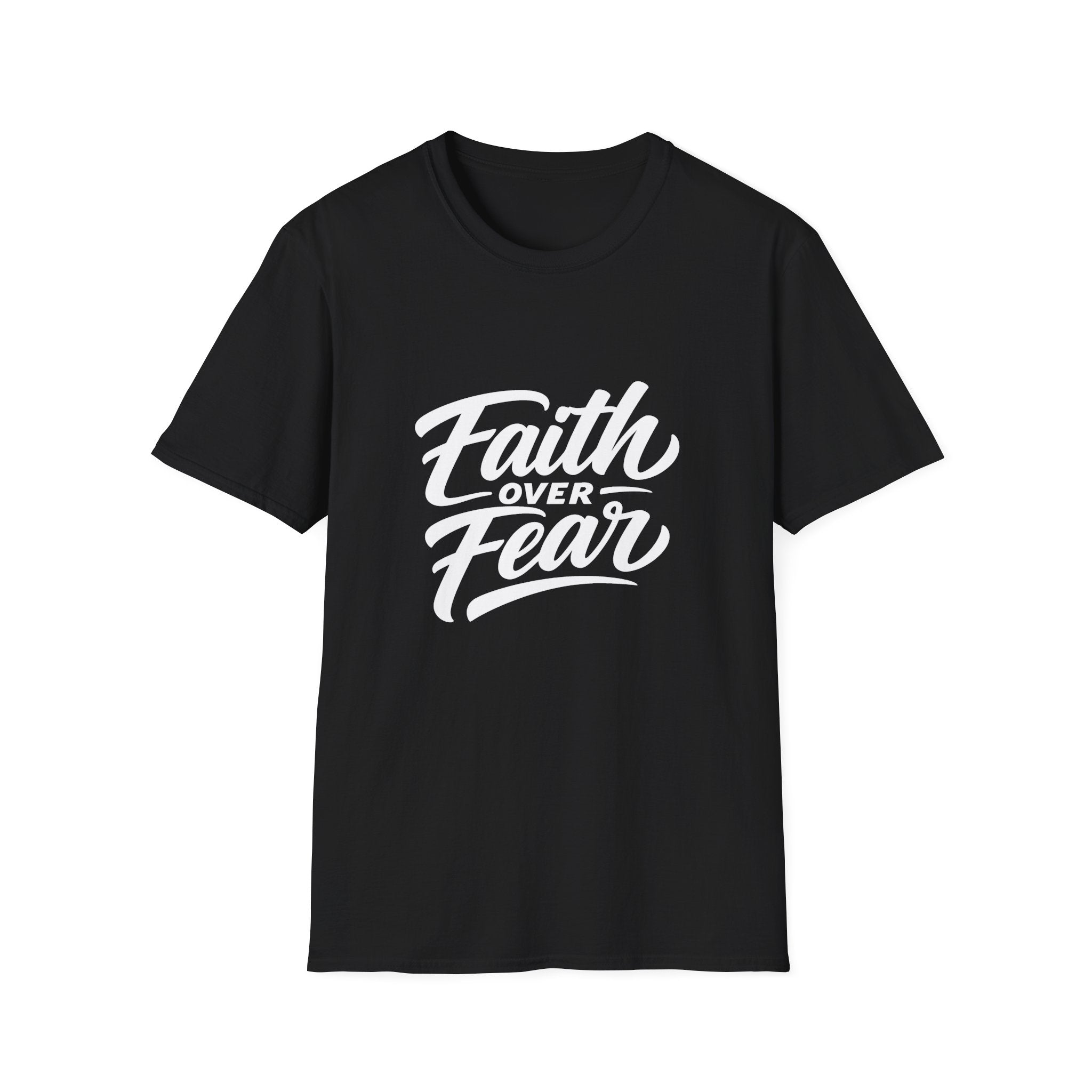 Faith over fear christian encouragement message for believers and church youth bible verse inspiration T-Shirt