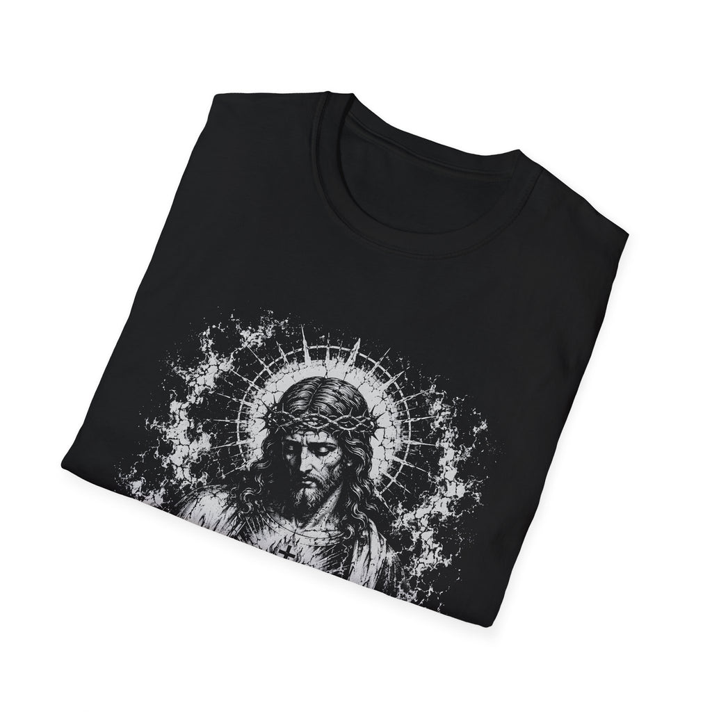 Sacred Heart Of Jesus Christ Radiant Christian Catholic Devotional Portrait T-Shirt
