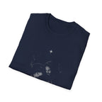 Holy family nativity scene with baby jesus mary joseph and christmas star in the bethlehem manger T-Shirt