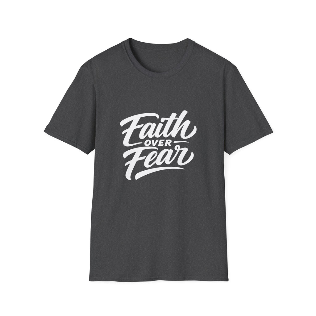 Faith over fear christian encouragement message for believers and church youth bible verse inspiration T-Shirt