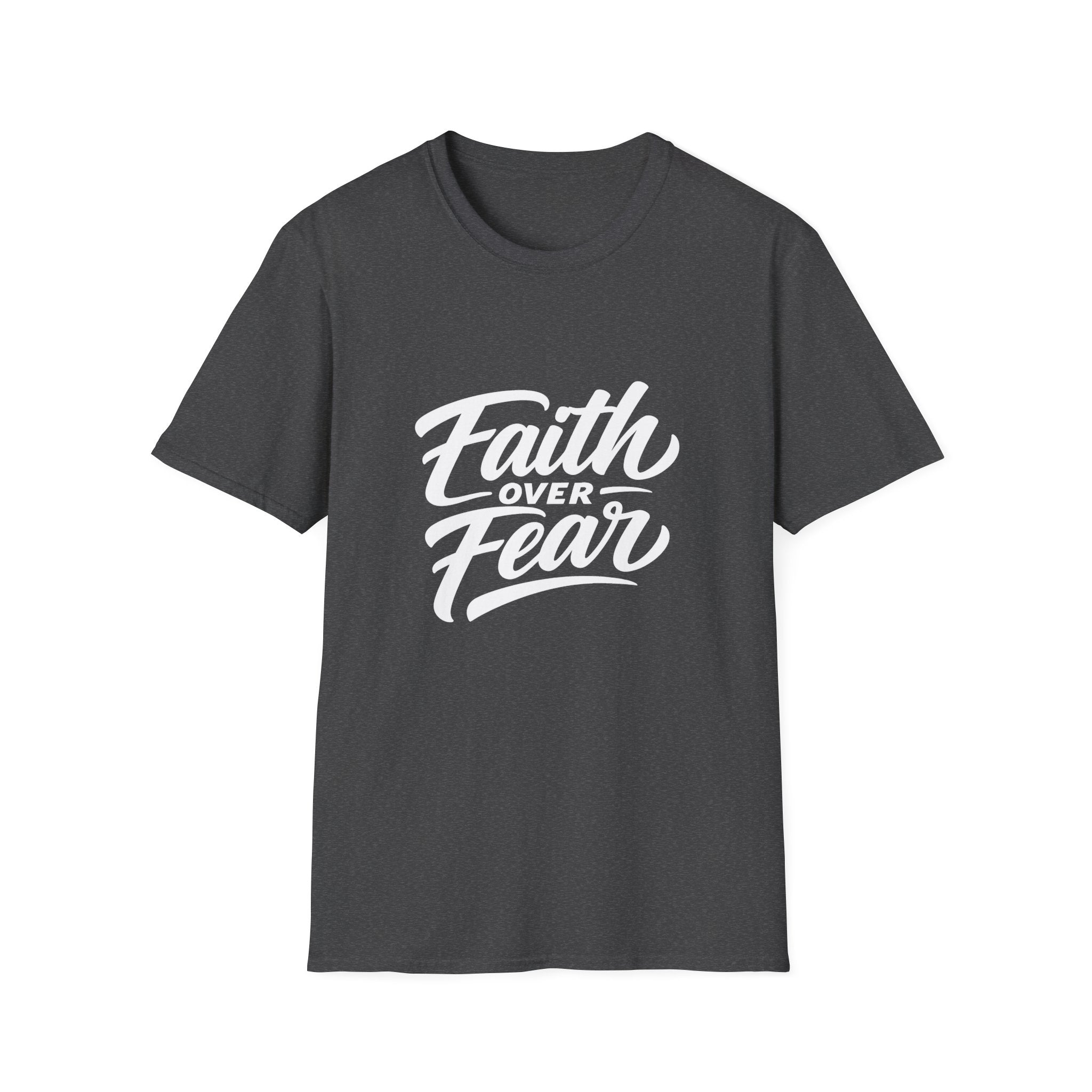 Faith over fear christian encouragement message for believers and church youth bible verse inspiration T-Shirt