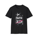 Faith Over Fear Cross Christian Faith Fear Encouragement For Believers And Church Youth T-Shirt