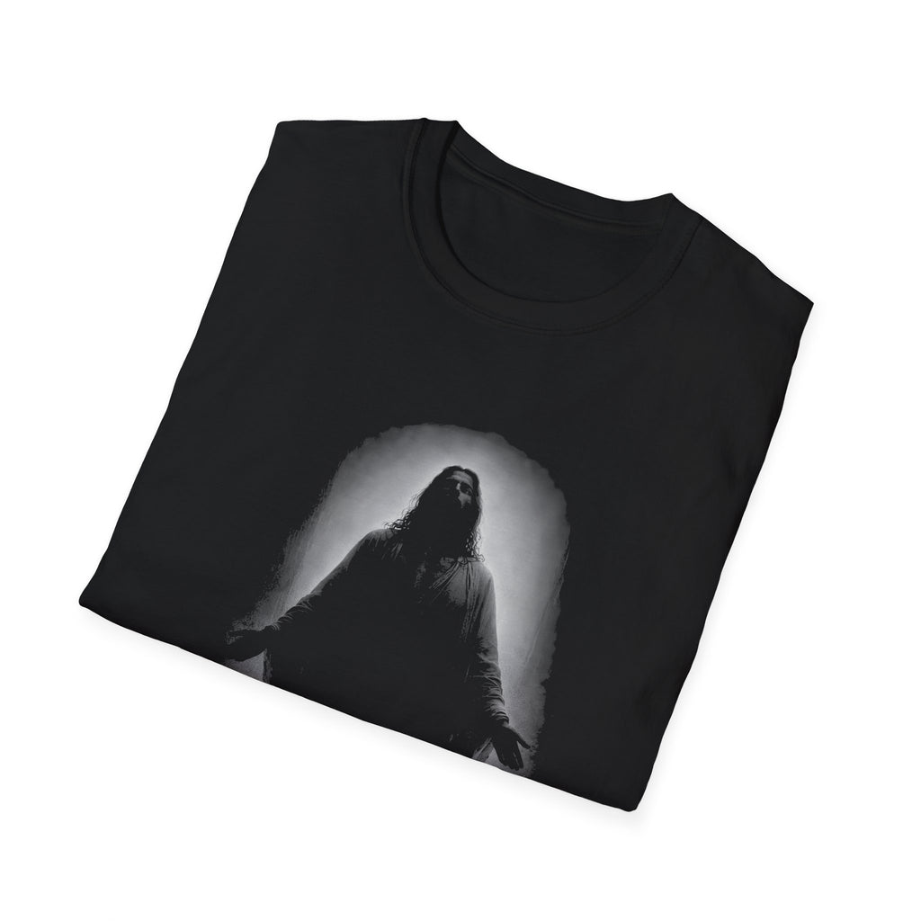Resurrected Christ Standing In Radiant Light Christian Faith Hope Easter Resurrection Art T-Shirt