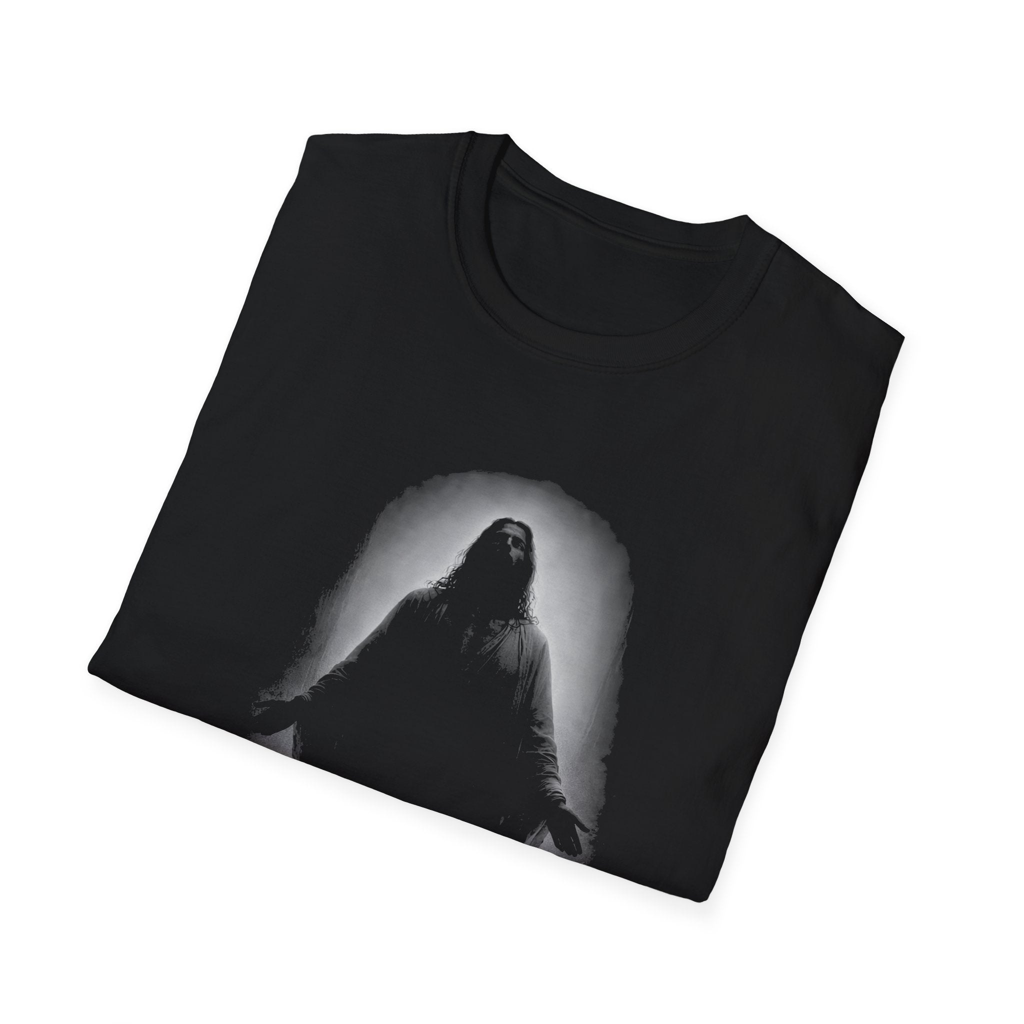 Resurrected Christ Standing In Radiant Light Christian Faith Hope Easter Resurrection Art T-Shirt