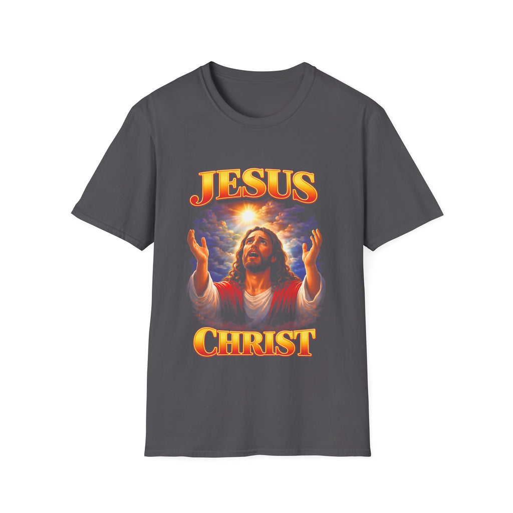 Jesus christ heavenly light prayer faith christian worship inspirational salvation hope T-Shirt