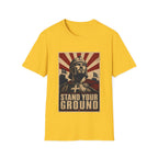Stand Your Ground Christian Crusader Knight Warrior Faith Strength And Courage T-Shirt