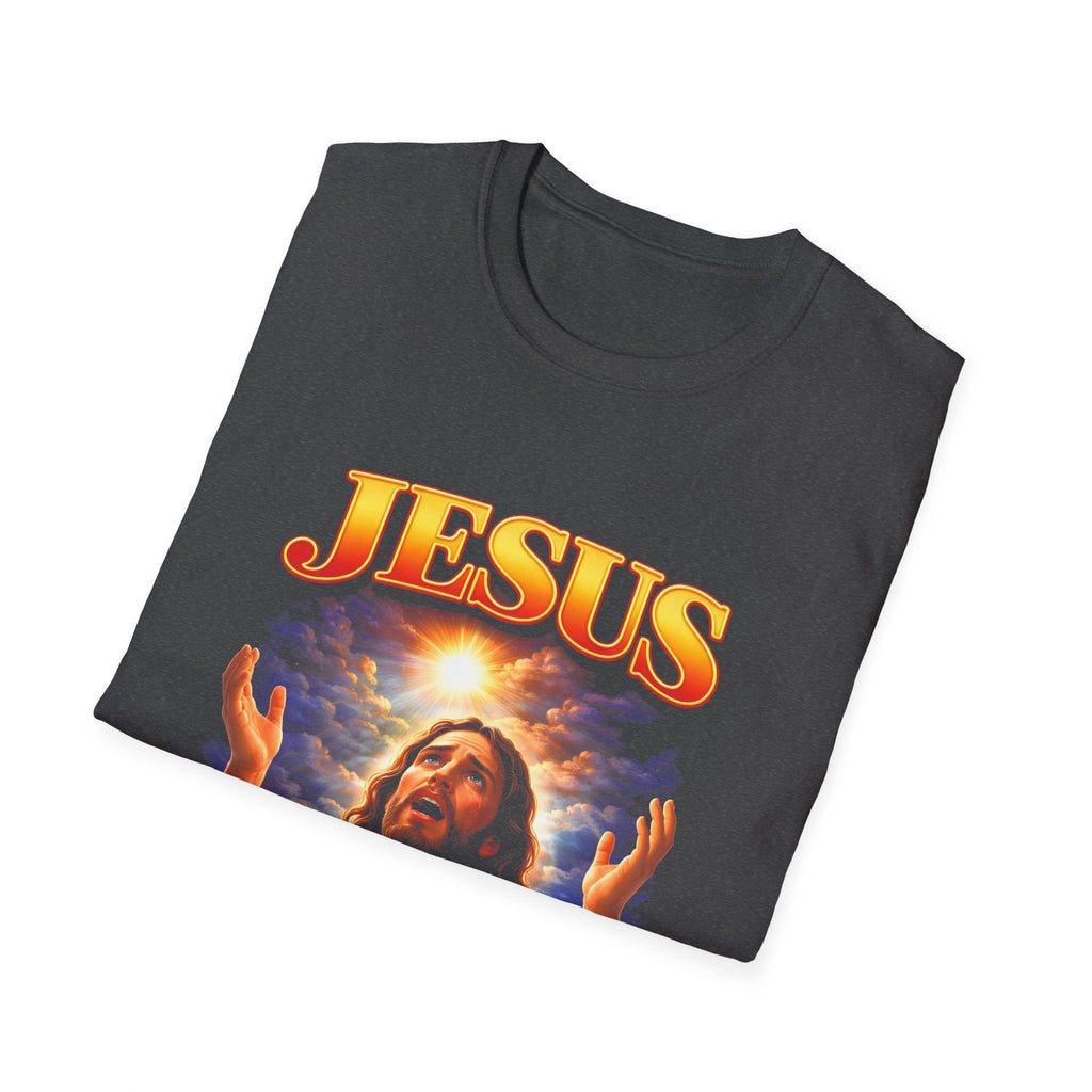 Jesus christ heavenly light prayer faith christian worship inspirational salvation hope T-Shirt