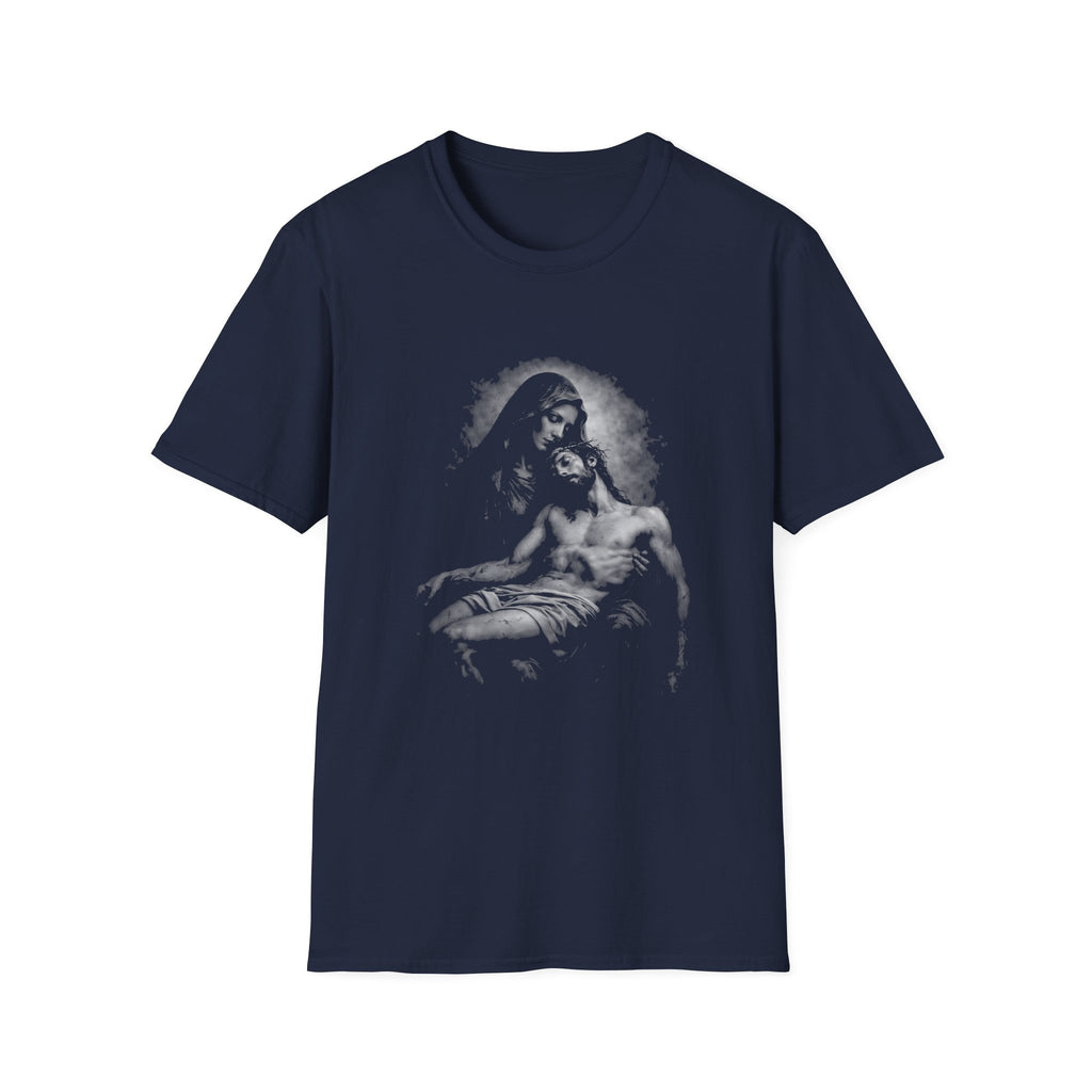 Pieta mary holding jesus christ after crucifixion sorrowful mother catholic christian passion T-Shirt