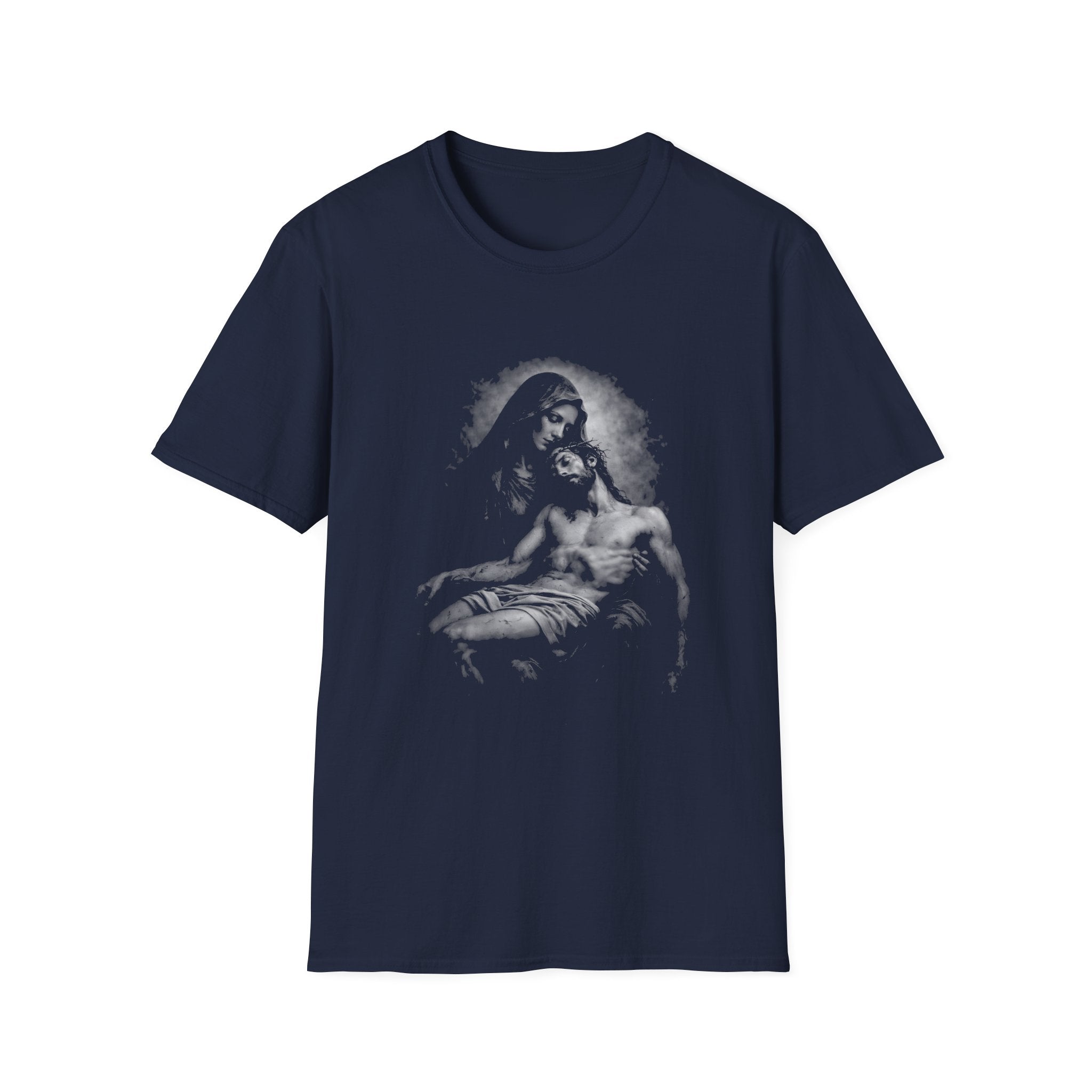Pieta mary holding jesus christ after crucifixion sorrowful mother catholic christian passion T-Shirt