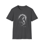 blessed madonna and child holy mother mary with baby jesus sacred christian catholic iconic image T-Shirt