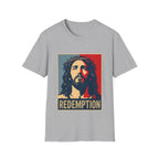 Redemption Jesus Christ Crown Of Thorns Christian Faith Hope Inspirational Savior Art Poster Style Religious Redemption T-Shirt
