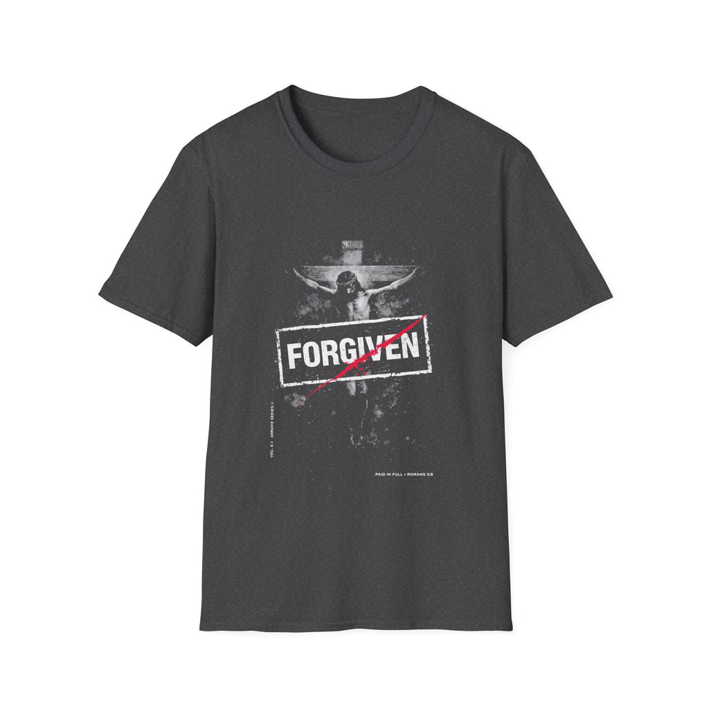 Forgiven jesus on the cross paid in full romans 5 8 christian faith easter salvation reminder T-Shirt