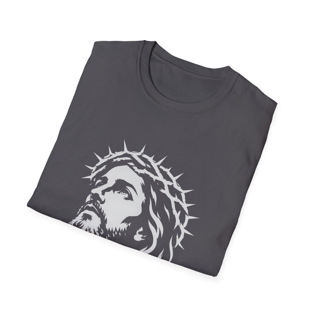 Jesus Christ With Crown Of Thorns Inspirational Christian Faith Easter Lent Good Friday Worship T-Shirt