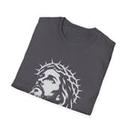 Jesus Christ With Crown Of Thorns Inspirational Christian Faith Easter Lent Good Friday Worship T-Shirt