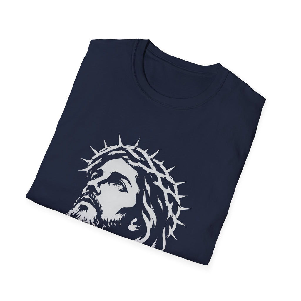Jesus Christ With Crown Of Thorns Inspirational Christian Faith Easter Lent Good Friday Worship T-Shirt
