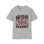 No Fear In Faith God Over All Romans 8 31 Christian Cross Victory T-Shirt