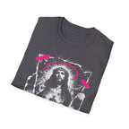 Jesus sacred heart urban christian pink halo grunge faith street style T-Shirt