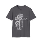 He is risen matthew 28 6 cute christian easter resurrection cross crown of thorns T-Shirt