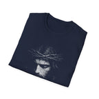 Jesus Christ Crown Of Thorns Portrait Christian Faith Lent And Easter Holy Week Religious Savior T-Shirt