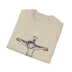 Inri cute jesus on the cross hand drawn christian faith easter good friday catholic bible T-Shirt
