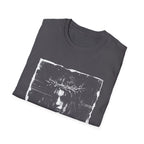 Crown of thorns gothic rock messiah dark grunge portrait alternative metal T-Shirt