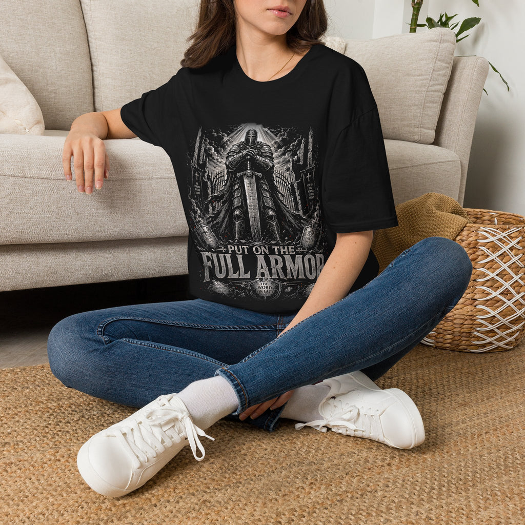 Put On The Full Armor The Word Of God Christian Knight Spiritual Warfare Armor Of God T-Shirt