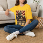 Stand Your Ground Christian Crusader Knight Warrior Faith Strength And Courage T-Shirt
