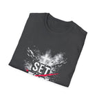 Set free john 8 36 christian cross broken chains easter faith freedom T-Shirt