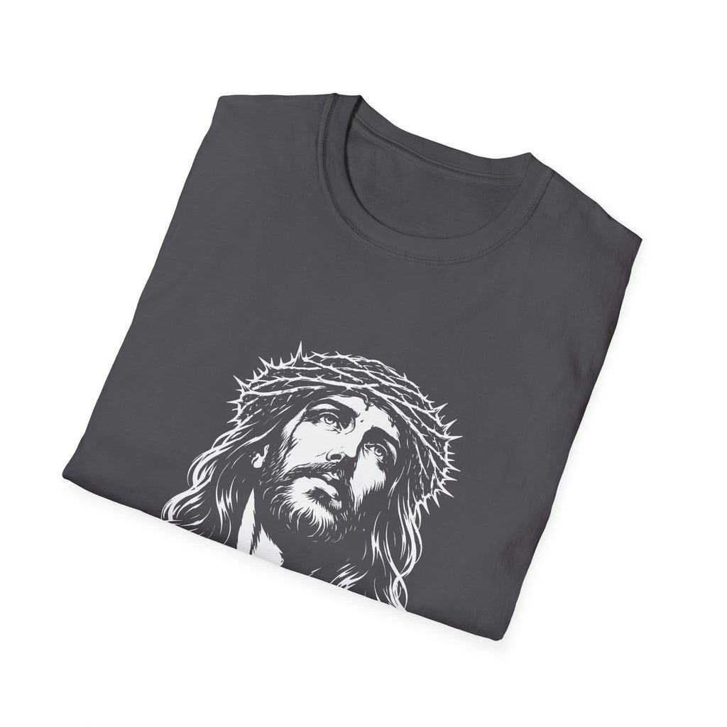 Jesus christ with crown of thorns christian faith savior crucifixion good friday easter religious T-Shirt