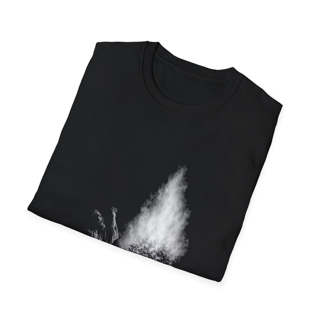 Moses and the burning bush christian faith miracle of gods presence T-Shirt