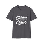 Clothed with christ christian faith bible verse typography for believers church youth group and christian streetwear T-Shirt