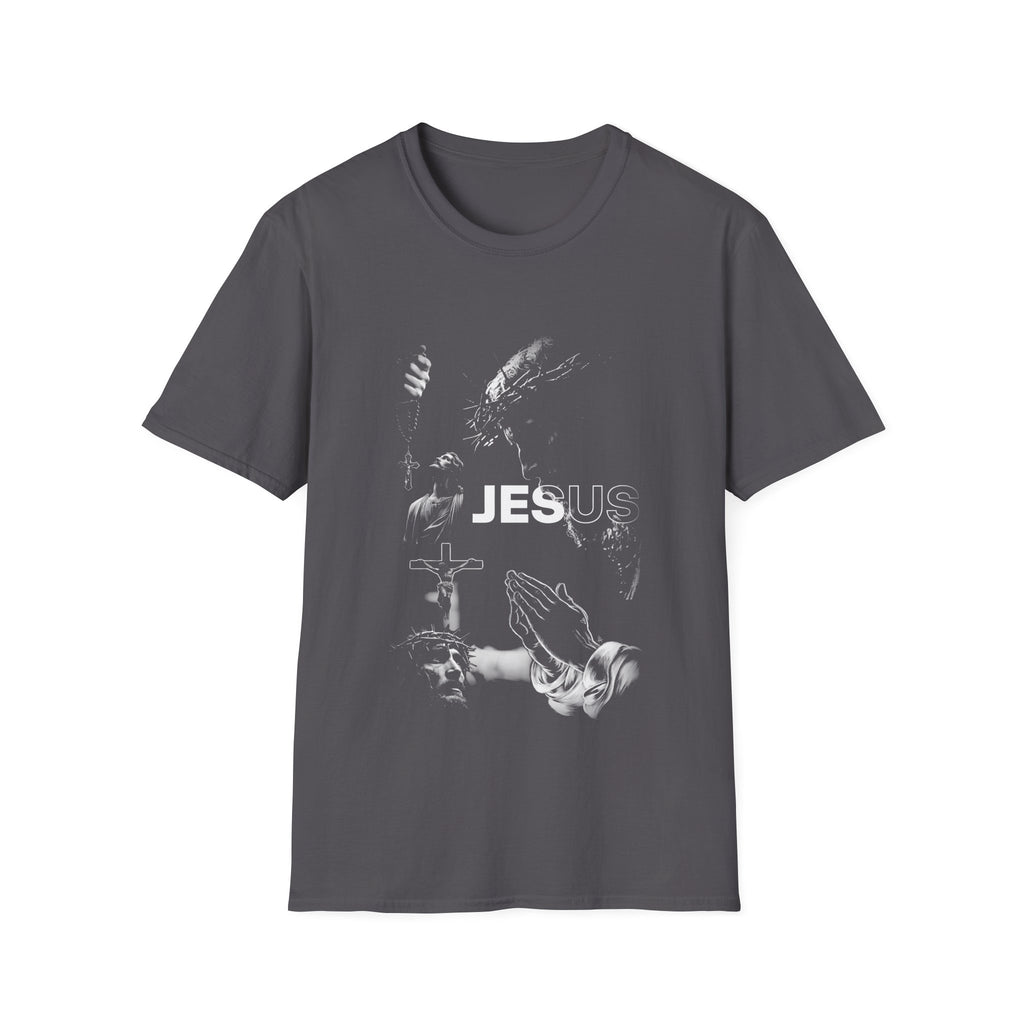 Jesus jesus faith passion cross prayer crown of thorns rosary crucifix christian devotion T-Shirt