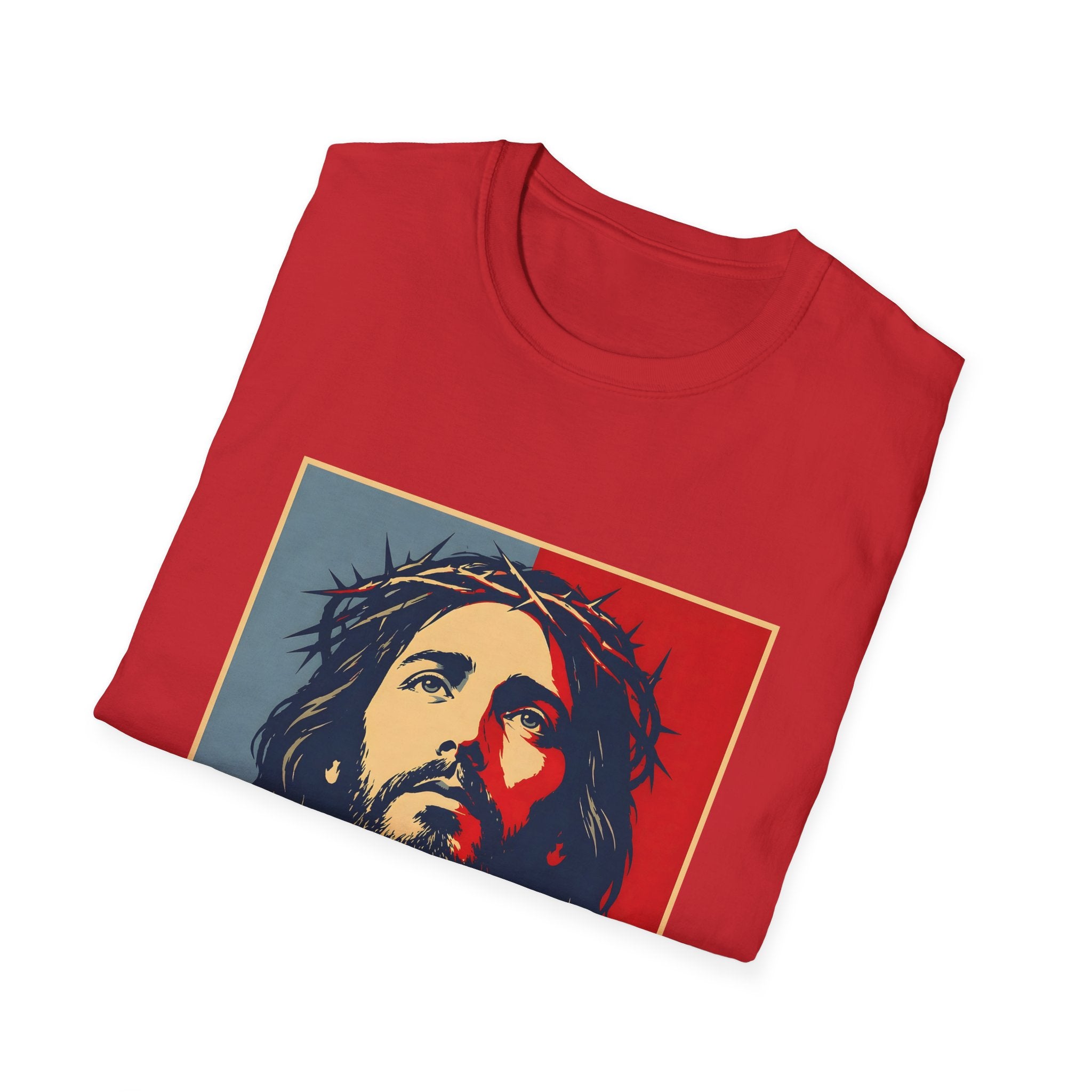 Redemption Jesus Christ Crown Of Thorns Christian Faith Hope Inspirational Savior Art Poster Style Religious Redemption T-Shirt