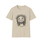Cute jesus with crown of thorns kawaii christian faith anime style T-Shirt