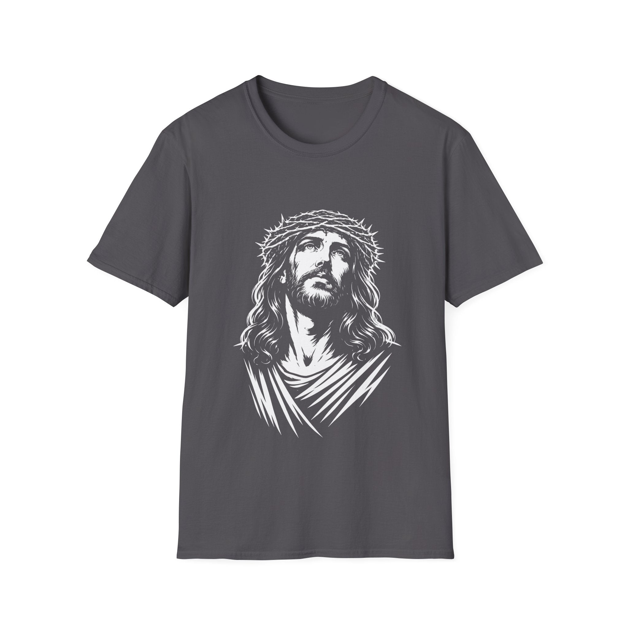 Jesus christ with crown of thorns christian faith savior crucifixion good friday easter religious T-Shirt