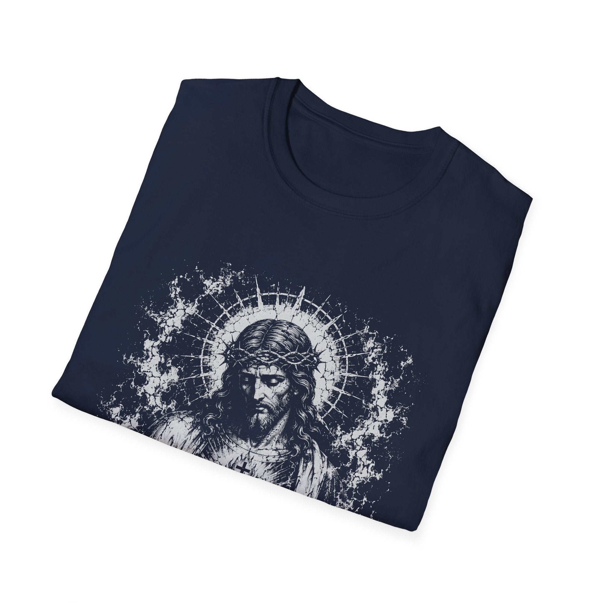 Sacred Heart Of Jesus Christ Radiant Christian Catholic Devotional Portrait T-Shirt