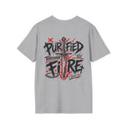 Purified Through Fire Christian Sword Cross 1 Peter 1 7 Bible Verse Faith