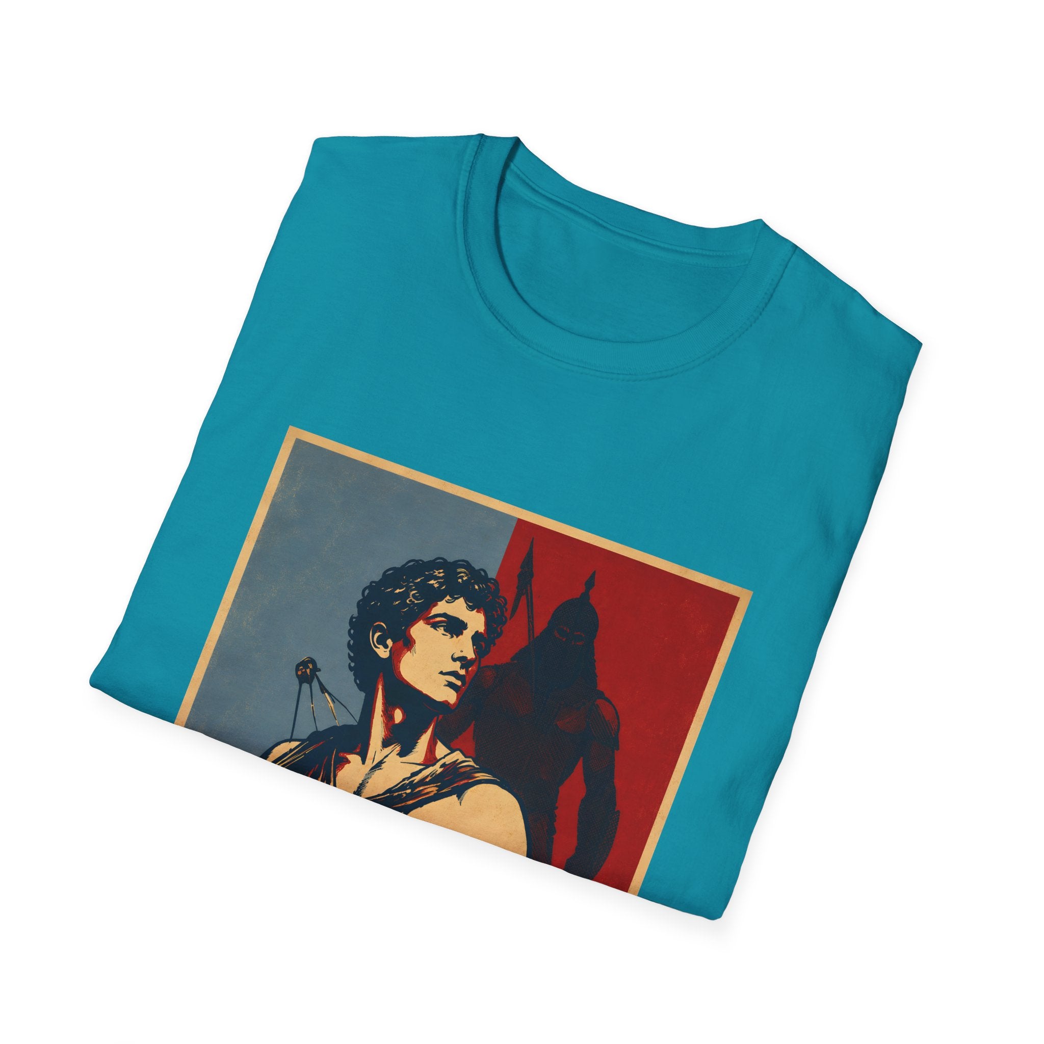 He Is Greater Than The Highs And Lows Christian David And Goliath Warrior Faith Inspirational T-Shirt