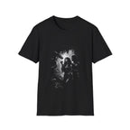 Eden temptation adam and eve serpent dark biblical design T-Shirt