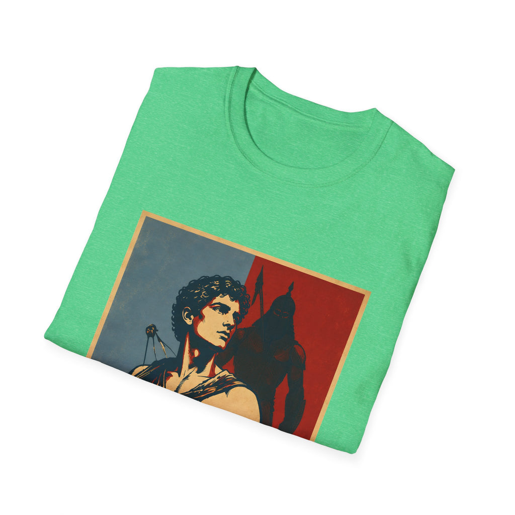 He Is Greater Than The Highs And Lows Christian David And Goliath Warrior Faith Inspirational T-Shirt