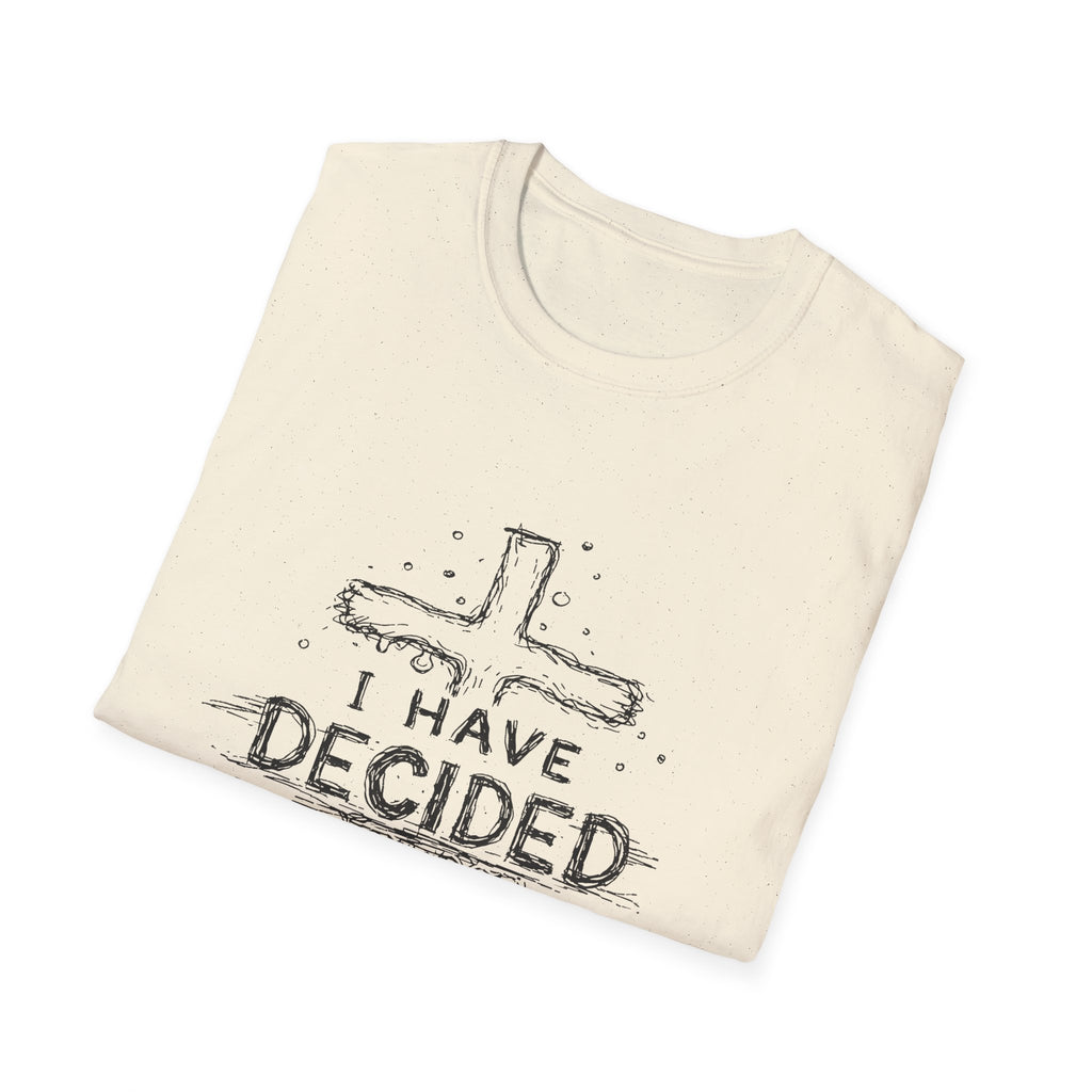 I have decided christian cross baptism faith kids ministry devotion T-Shirt