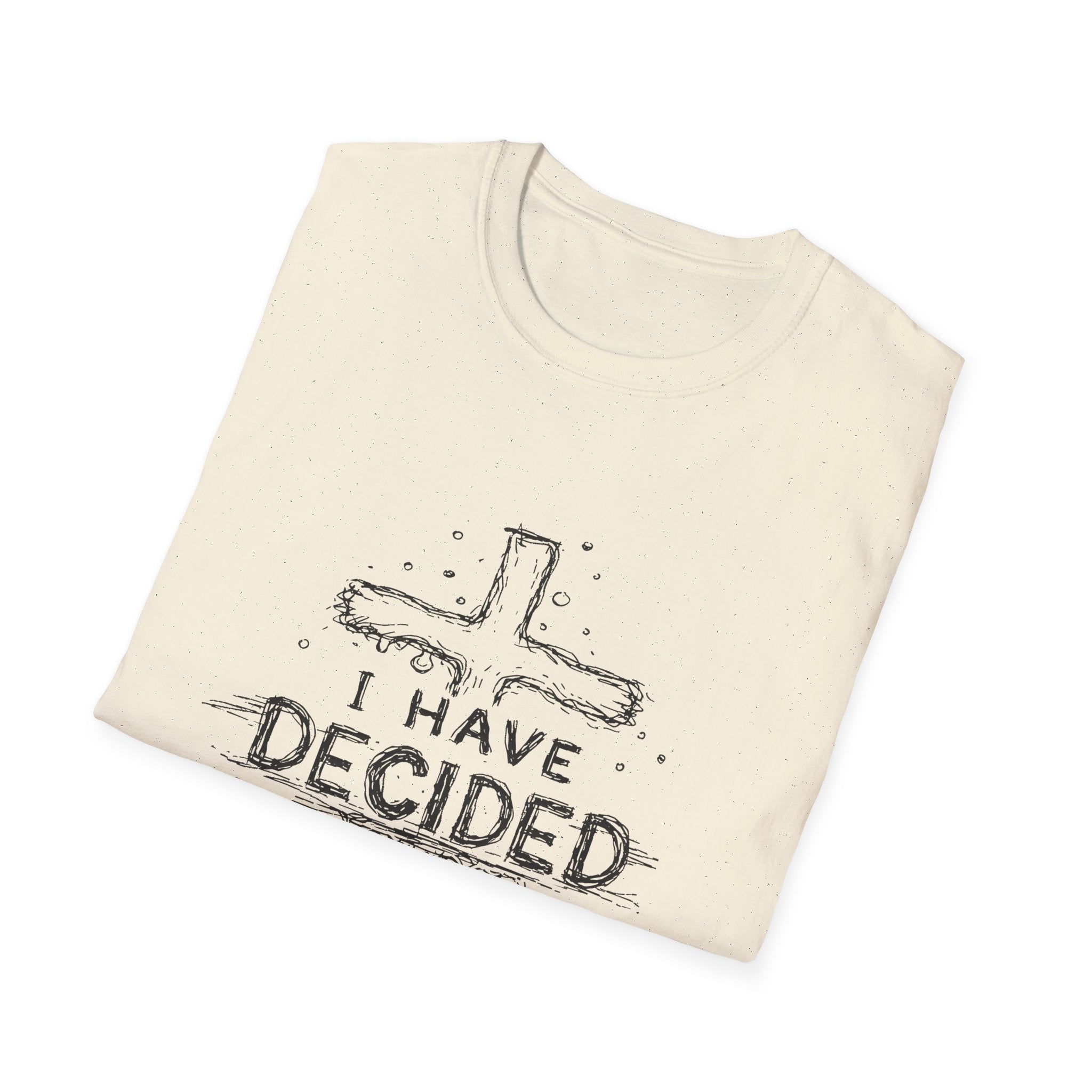 I have decided christian cross baptism faith kids ministry devotion T-Shirt