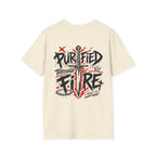 Purified Through Fire Christian Sword Cross 1 Peter 1 7 Bible Verse Faith