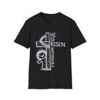 He is risen matthew 28 6 cute christian easter resurrection cross crown of thorns T-Shirt