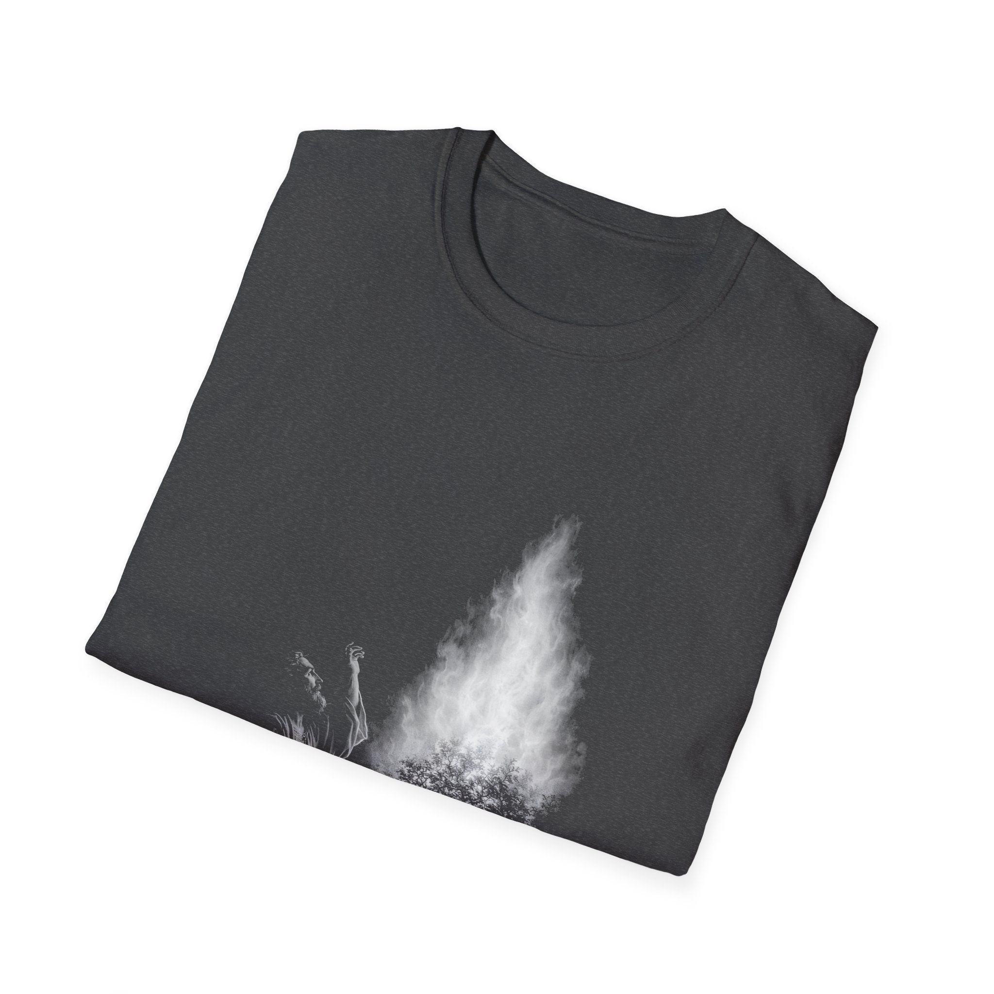 Moses and the burning bush christian faith miracle of gods presence T-Shirt