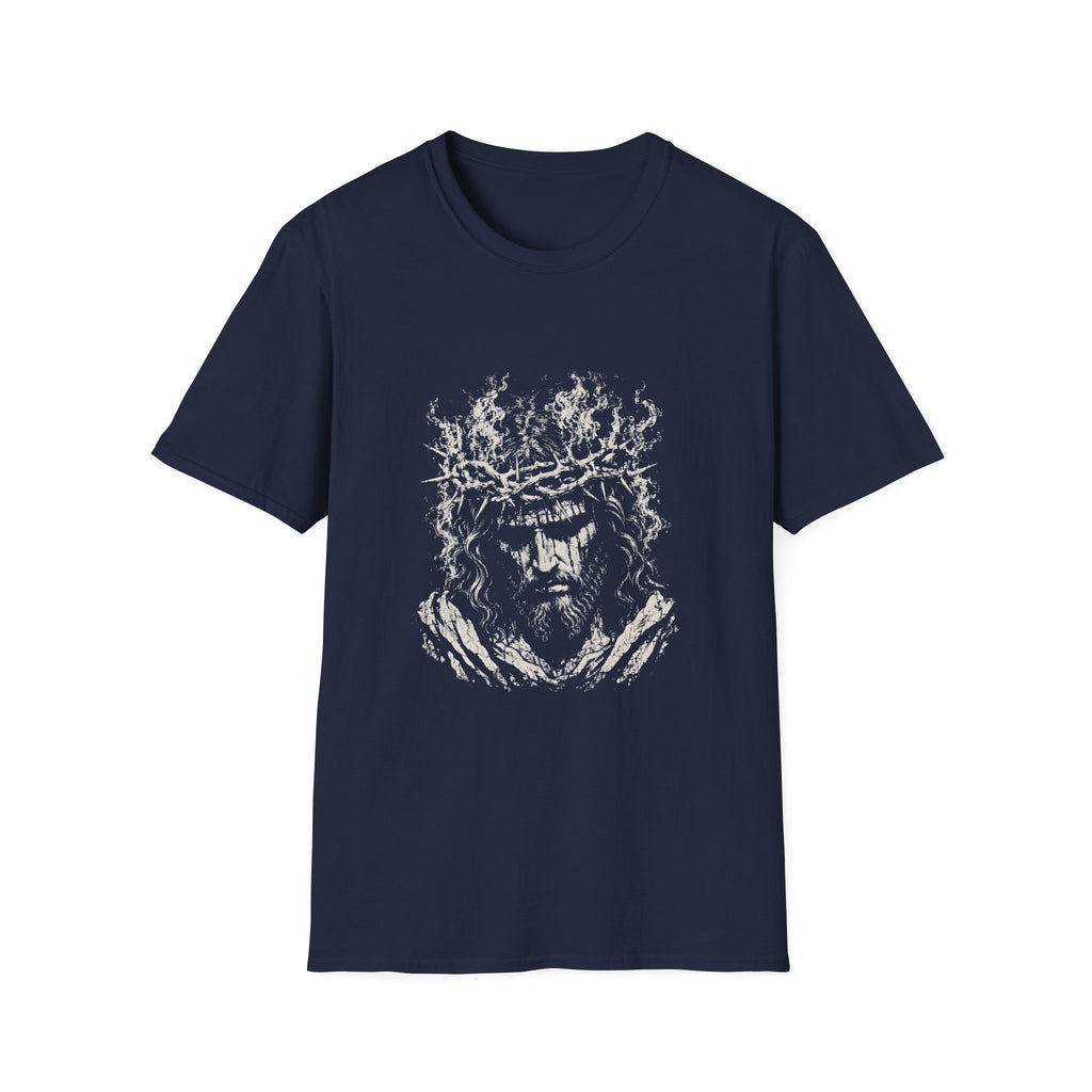 Jesus Christ Crown Of Thorns Suffering Savior Good Friday Easter Christian Faith T-Shirt