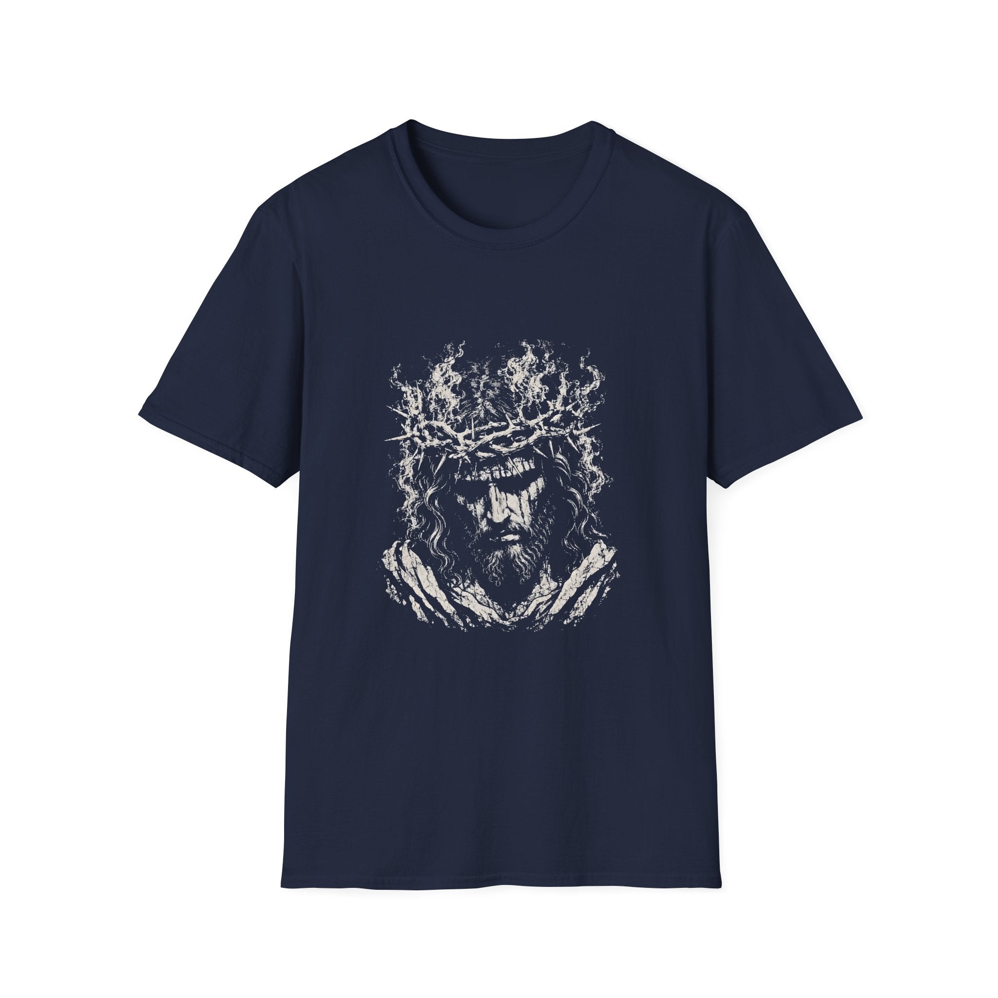 Jesus Christ Crown Of Thorns Suffering Savior Good Friday Easter Christian Faith T-Shirt