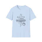I have decided christian cross baptism faith kids ministry devotion T-Shirt